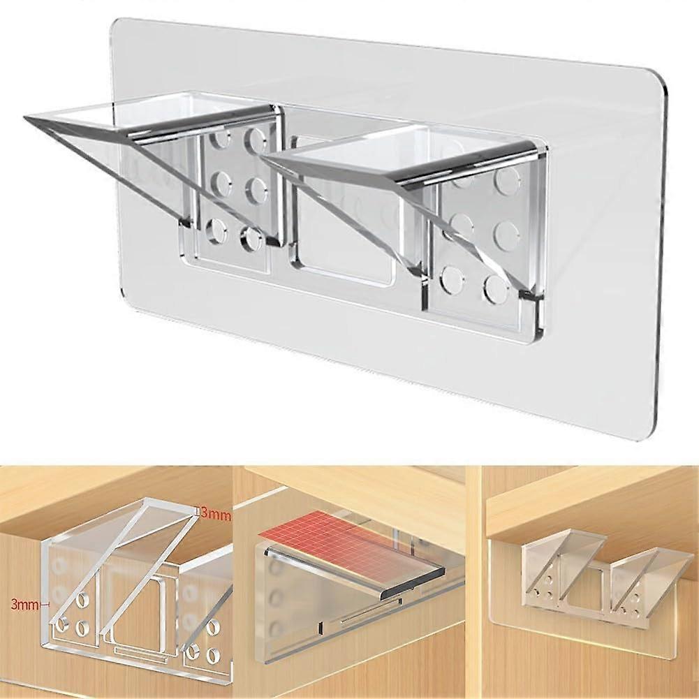 Sturdy Shelf Support Wall Mounted Brackets 10 Pack Easy Installation 6Pcs Durable Heavy Duty for Home and Office Use