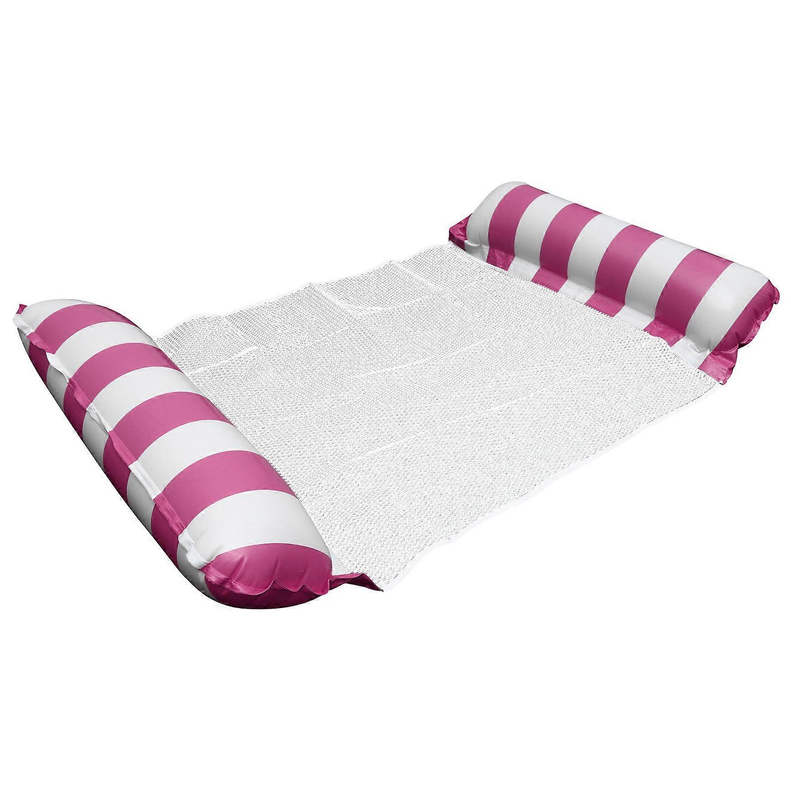Inflatable Water Hammock Pool Float Lounger Rosy 135.00X70.00X10.00CM Floating On Water 1Pack