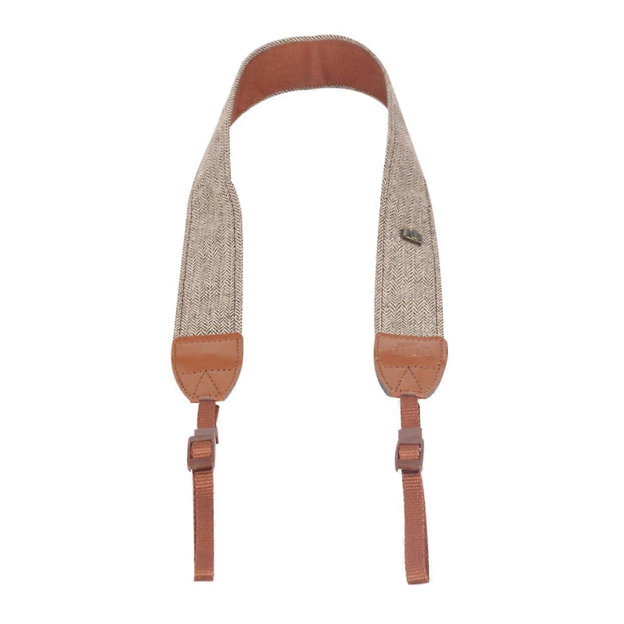 Adjustable Camera Strap Shoulder Strap for Photographers Brown Cotton