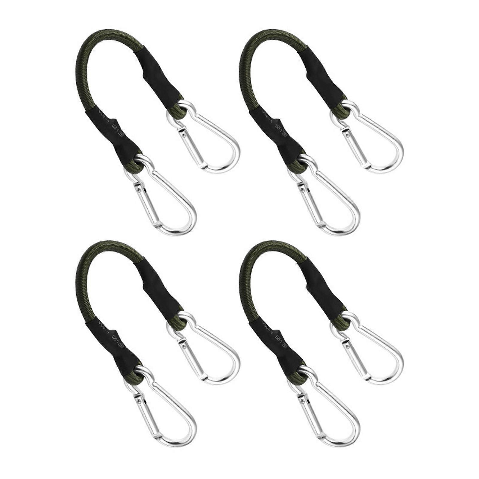 4pack Multicolour Elastics Cord Strong Elastics Rope with Hook Bungees Cord for Securing Outdoor Equipment Multicolor
