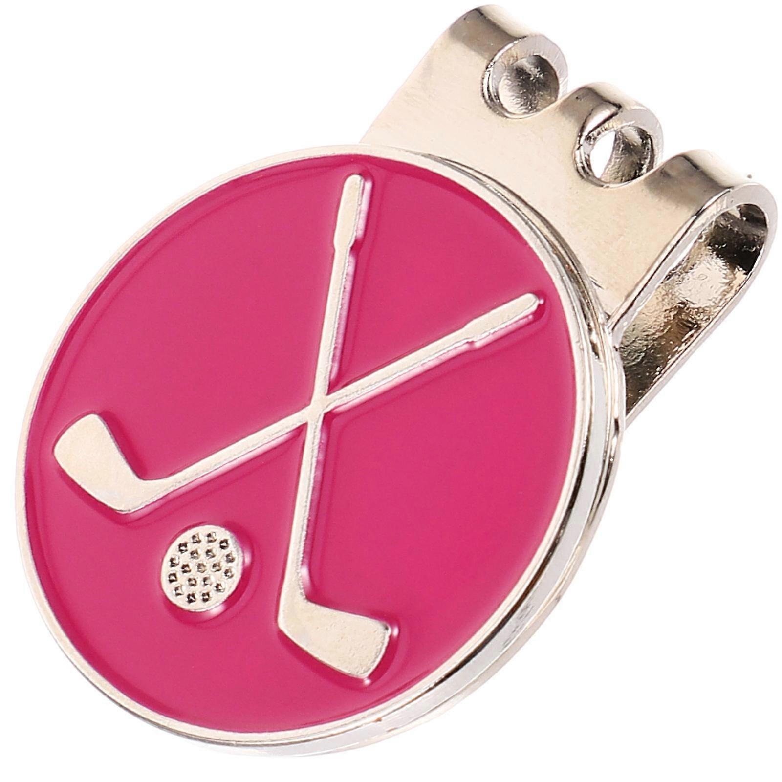 Decorative Hat Clip Marker Rosy Color Golf Supplies Delicate Ball Marker