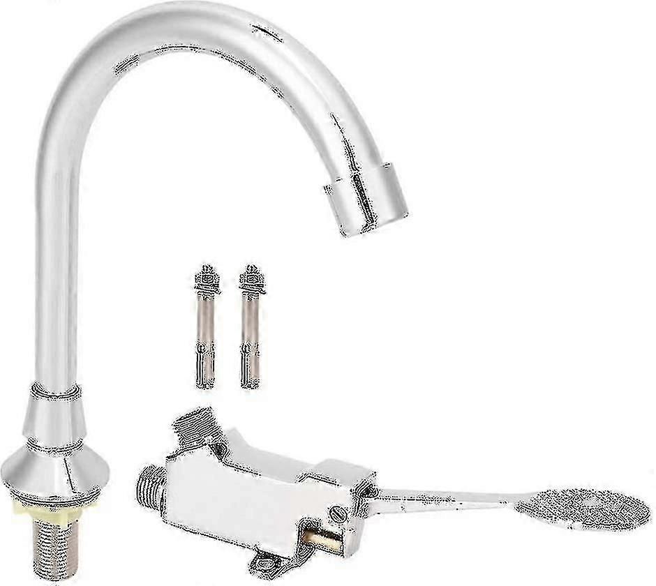 フットペダル式蛇口 浴室用シンク用蛇口セット 医療研究室用フットペダル式シンク用蛇口キットアクセサリー - Ssxjv