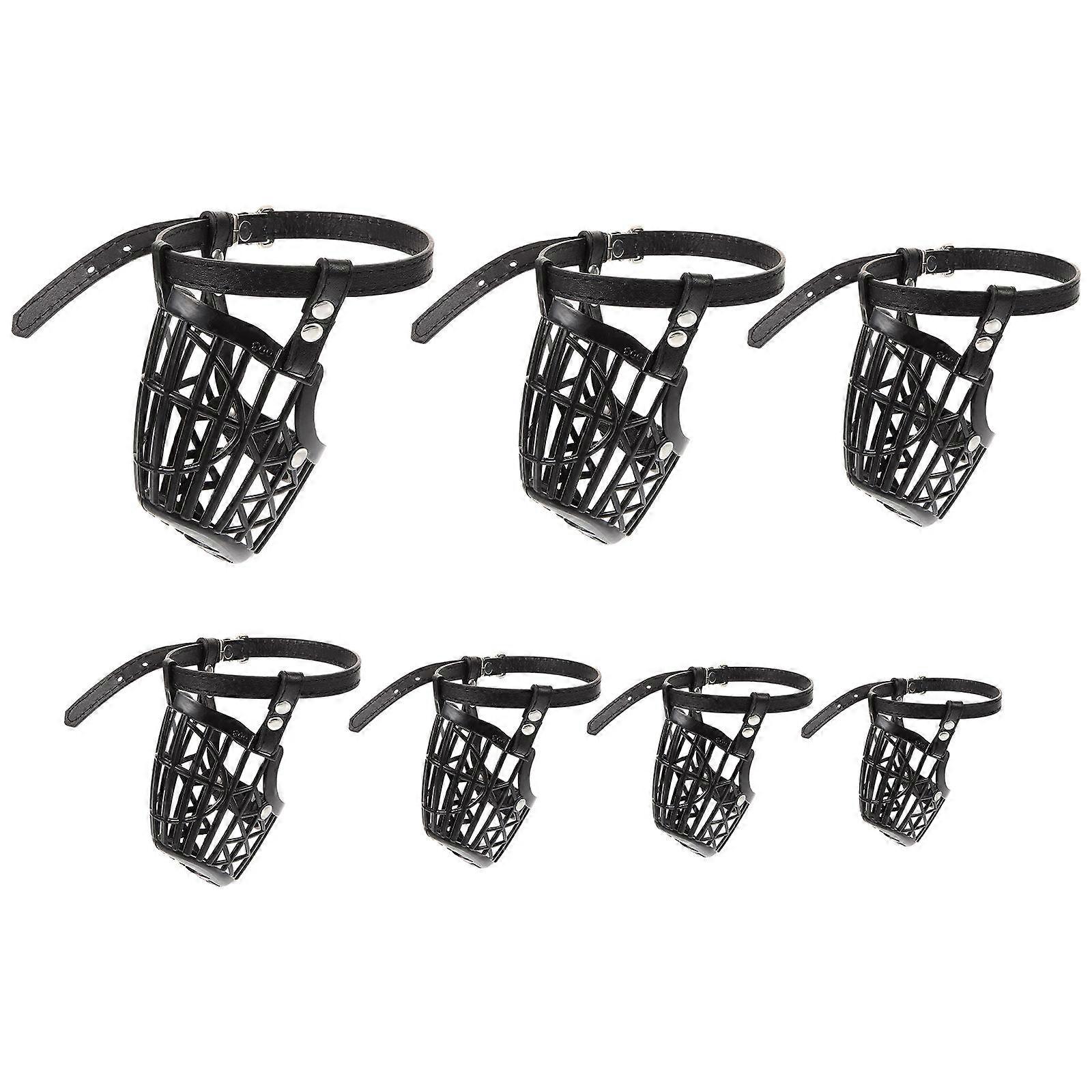 Here's an optimized product description for your **Adjustable Plastic Dog Muzzle with PU Straps**:
### **Adjustable Plastic Dog Muzzle with PU