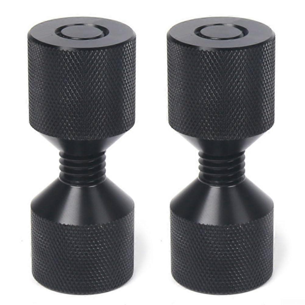 Hardened 6061 aluminum pin set with anodized surface for enhanced durability in harsh environments (black)