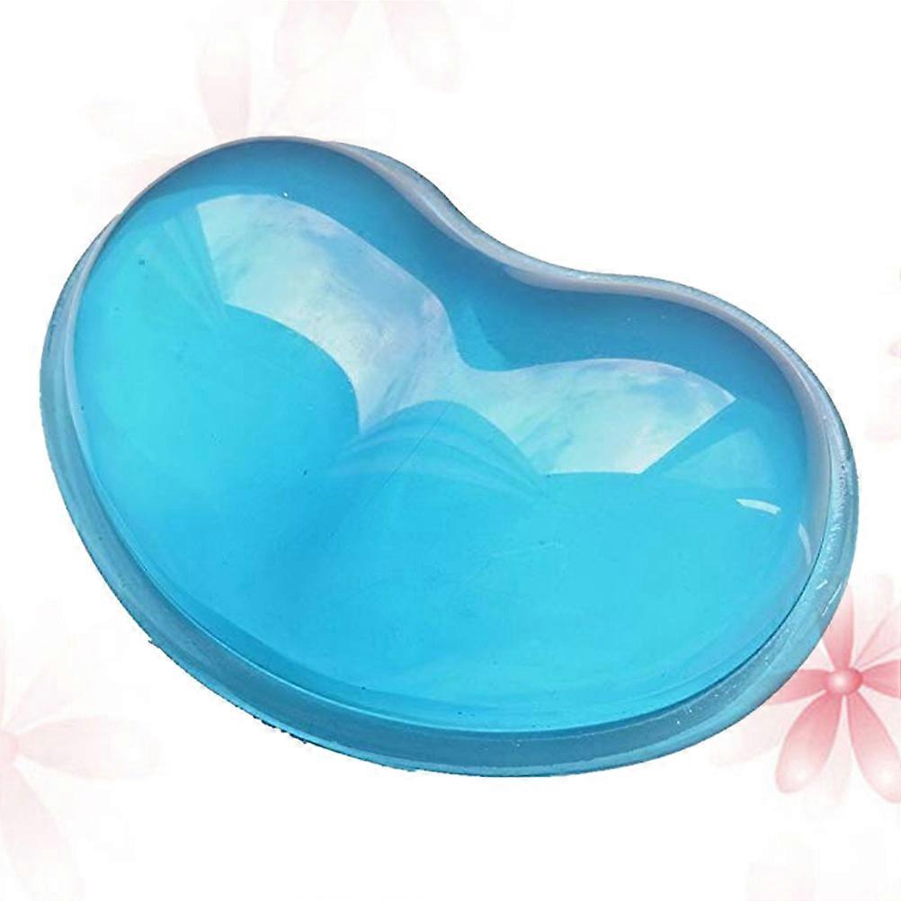 Blue Silicone Wrist Pad for with Gel-Filled Cushion for Stress Relief and Support