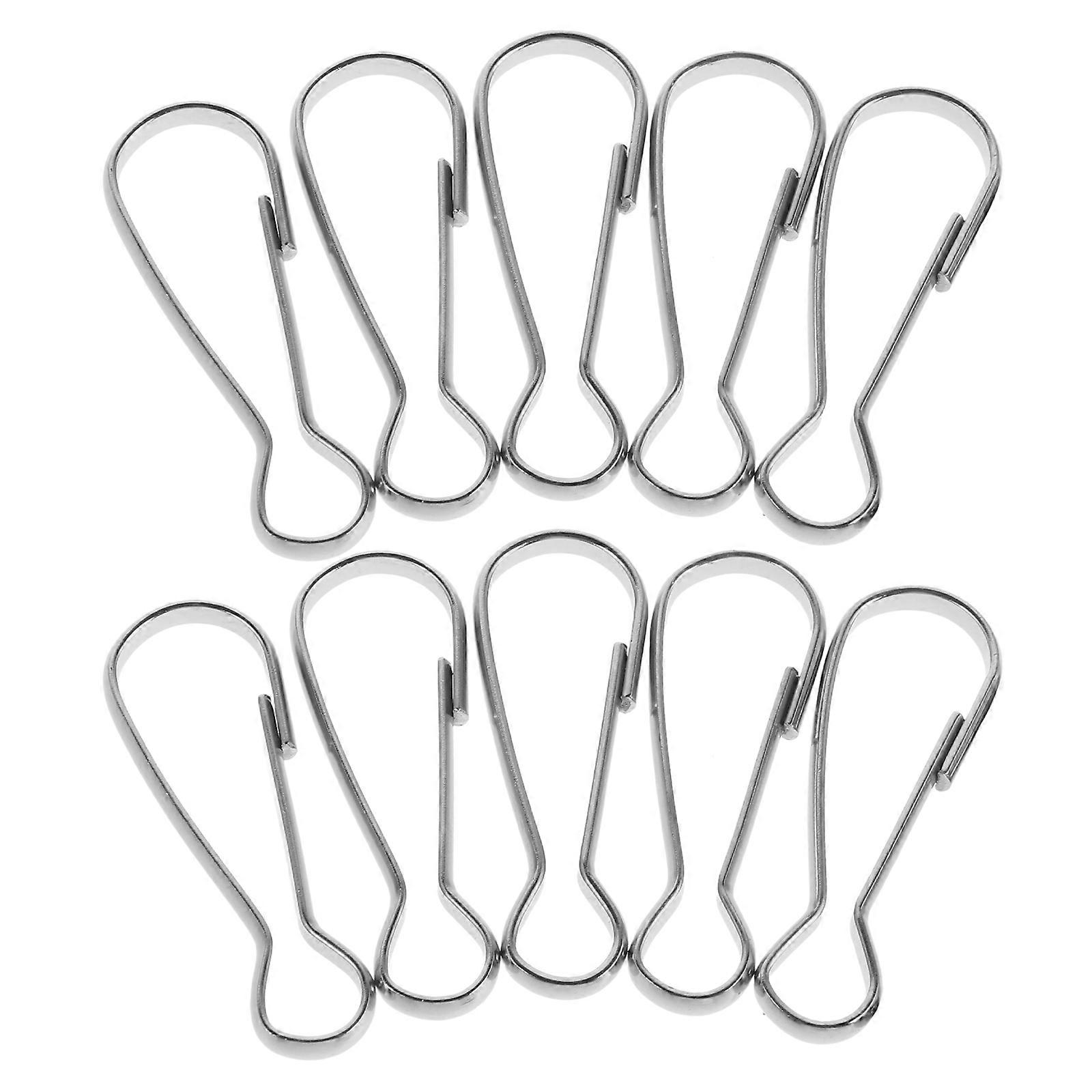 Flag Snap Clips Flagpole Holder Flag Display Tour Guides Fine Workmanship Durable 10Pcs