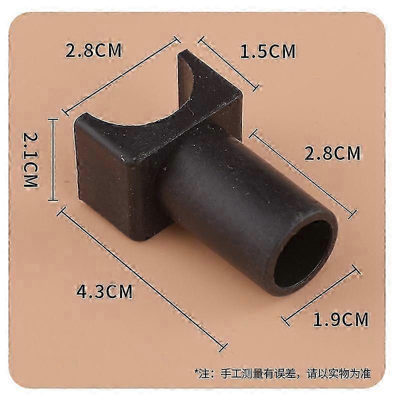 2pcs Wheelchair Seat Rail Guide Plastic U-Shaped Detachable Arm Frame Seat Rail Guide Replacement Parts For Transport Chairs And Wheelchairs
