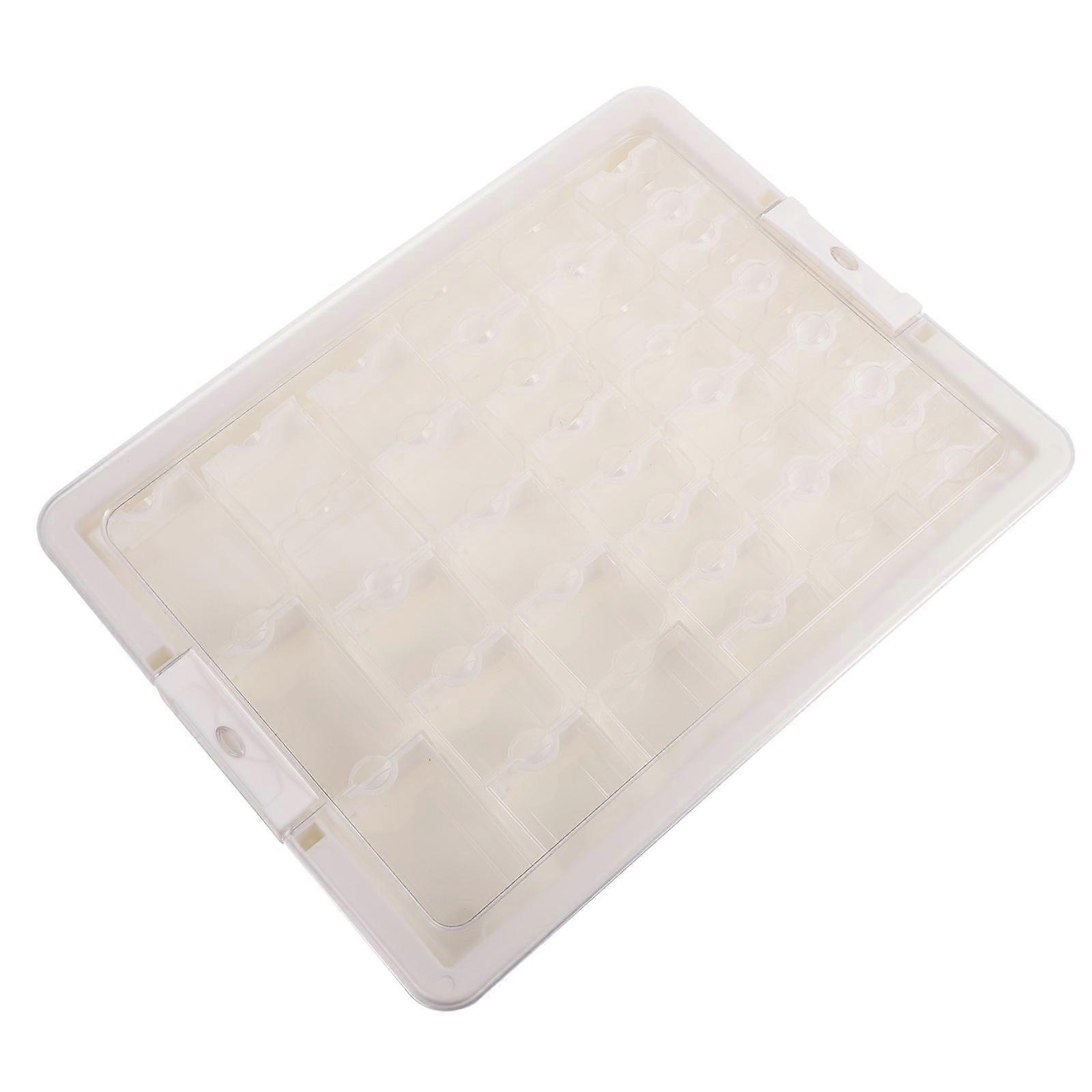 Plastic Organizer Box For Craft Supplies Storage Container With Compartments Store Display 34.5X26.5CM 1Pack