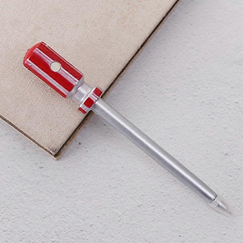1 x innovative 0.5mm ballpoint pen with black ink, quality hammer design, writing tool, unique hardware style, student stationery Red A