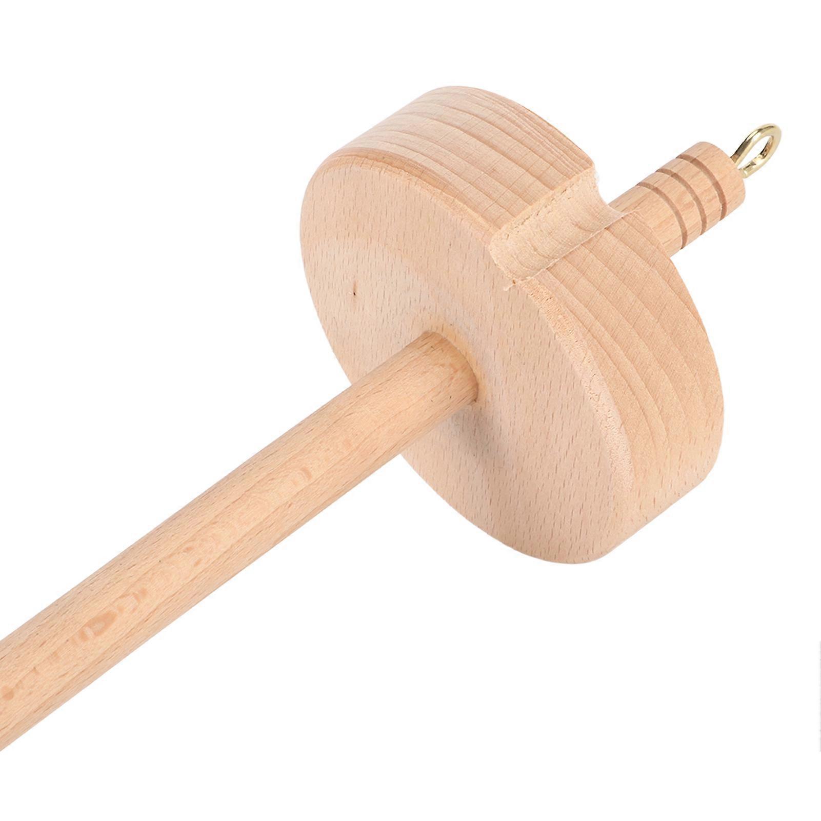 Yarn Making Spindle Fade Resistant Comfortable Hand Feel DIY Wooden Yarn Spinner Drop Spindle