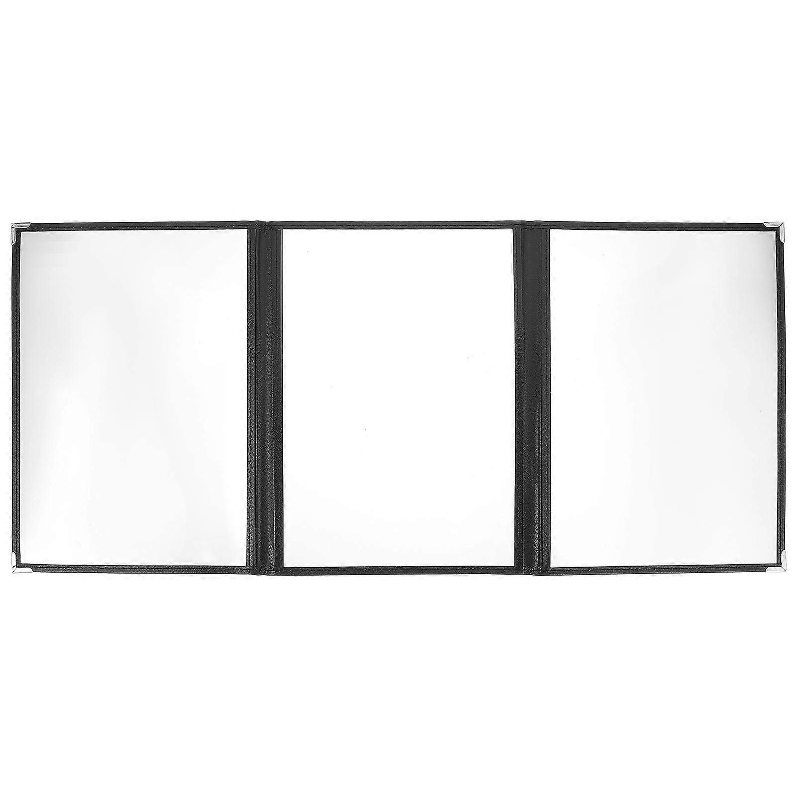 Transparent PVC Loose Leaf Ring Binder – Flexible Cover for Kitchen Menu, Personal Planner, Diary, Travel Journal, Business Notebook, Study Notes –