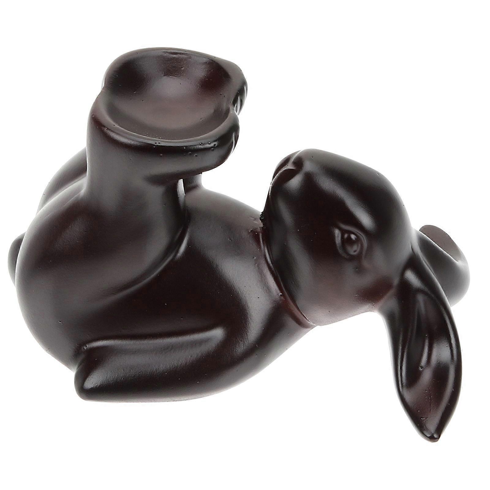 Elegant Resin Rabbit Statue with Crystal Ball Holder – Decorative Display Base for Home, Office, Bedroom, and Living Room Decor