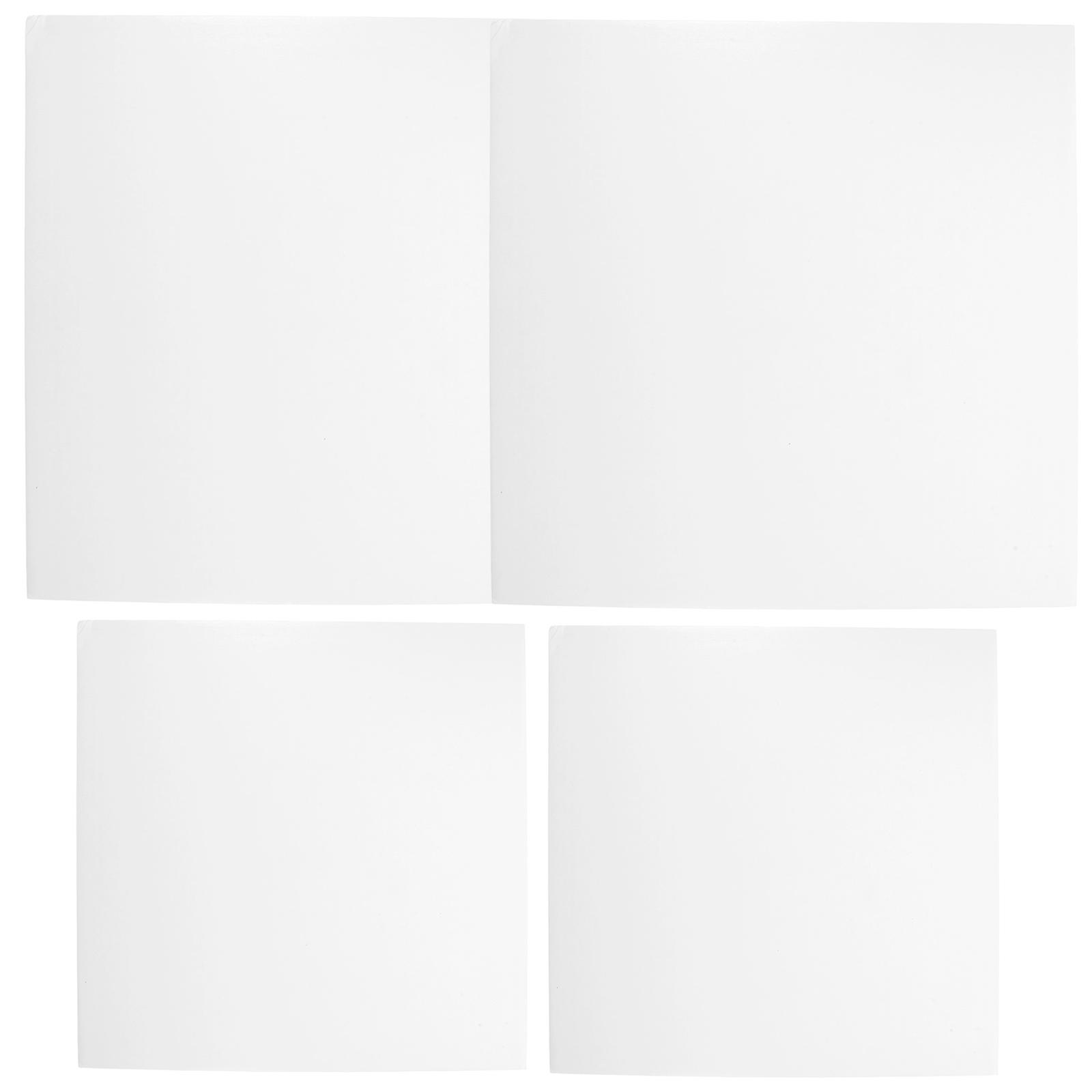 White Paper Cake Board for Storage Use with Thickened Square Design Supports Heavy Cakes 4 pcs