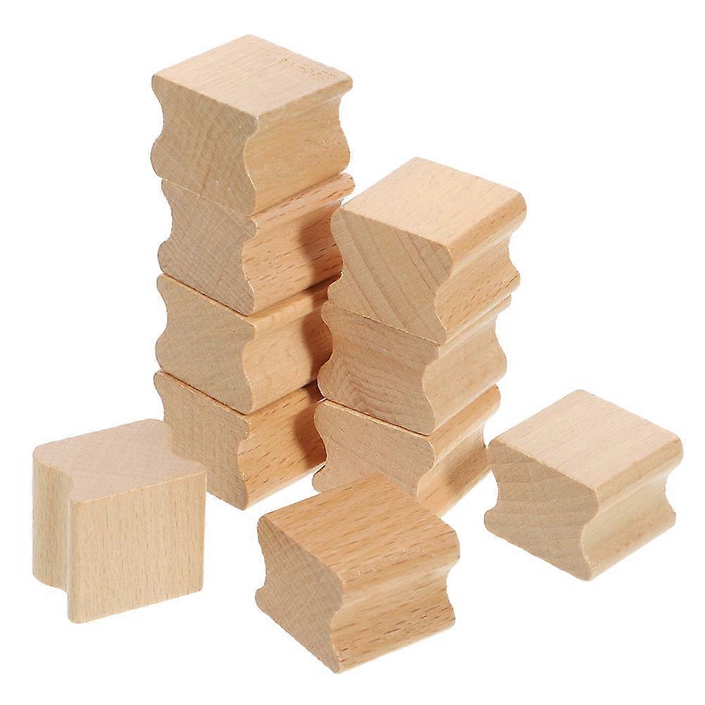 Wooden Stamps for Crafting Durable and Reusable Blank Grooved Carving Stamps Ideal for DIY Projects Lightweight Portable 20pcs