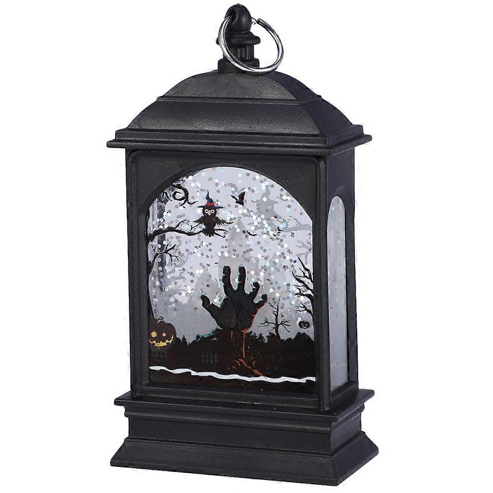 Halloween Hanging Decor Lantern Ghost Hand Shape Plastic Lighting Decoration for Home 1Pcs