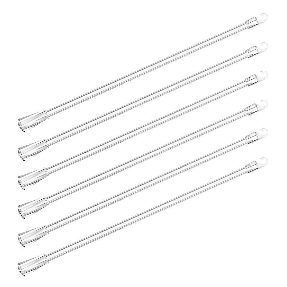 Clear 6 Pack Curtain Pull Rod Wand for Vertical Blinds – Easy Installation Hook Grip Replacement Accessory for Windows and Sliding Doors – &