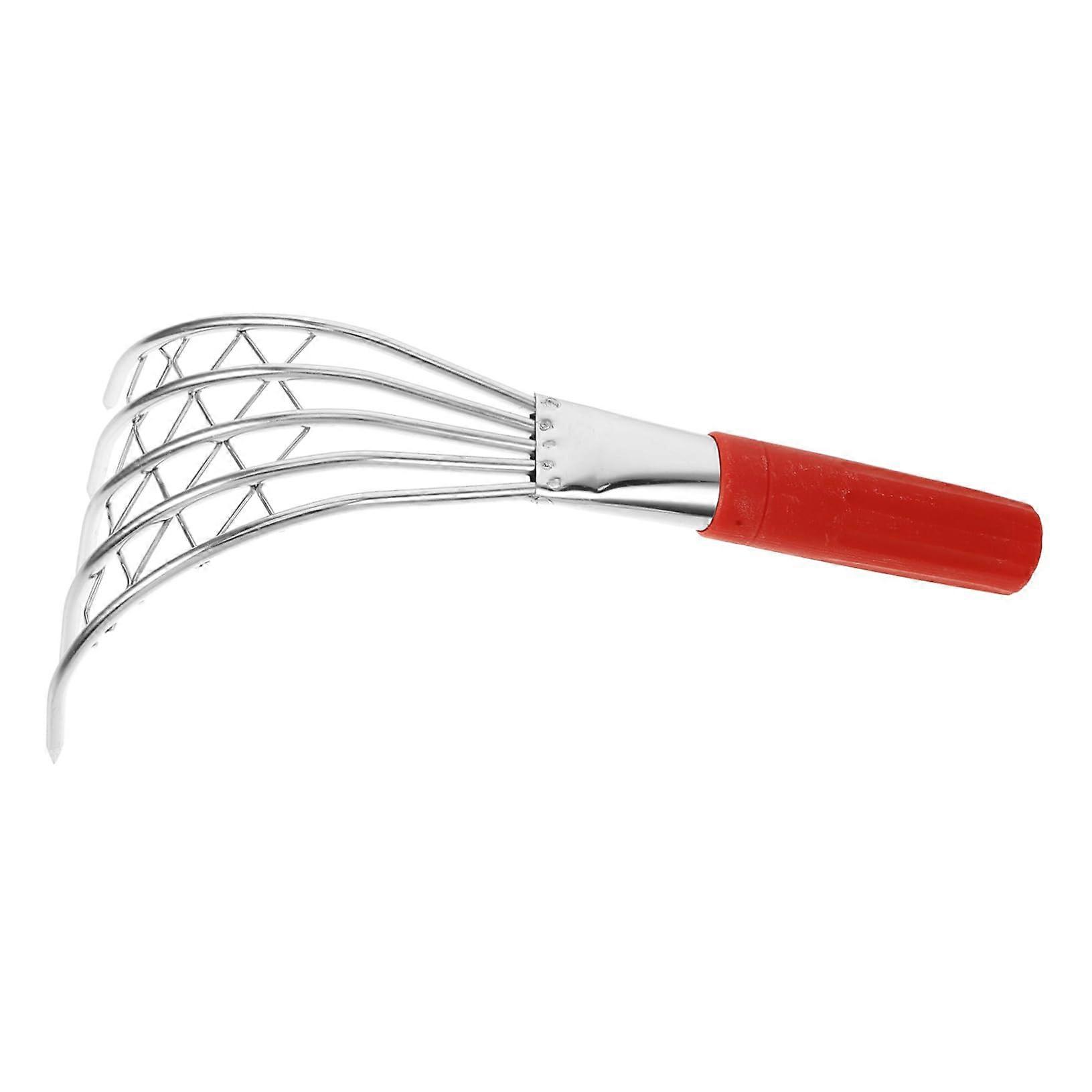 Beach Rake 3-Piece Set With Teeth, Ergonomic Non-Slip Handle For Shelling, Oyster Digging, And Seafood