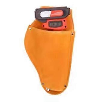 Portable Leather Scissor Bag Holder for Electricians - Tool Storage Sheath with Durable Design for On-the-Go Convenience