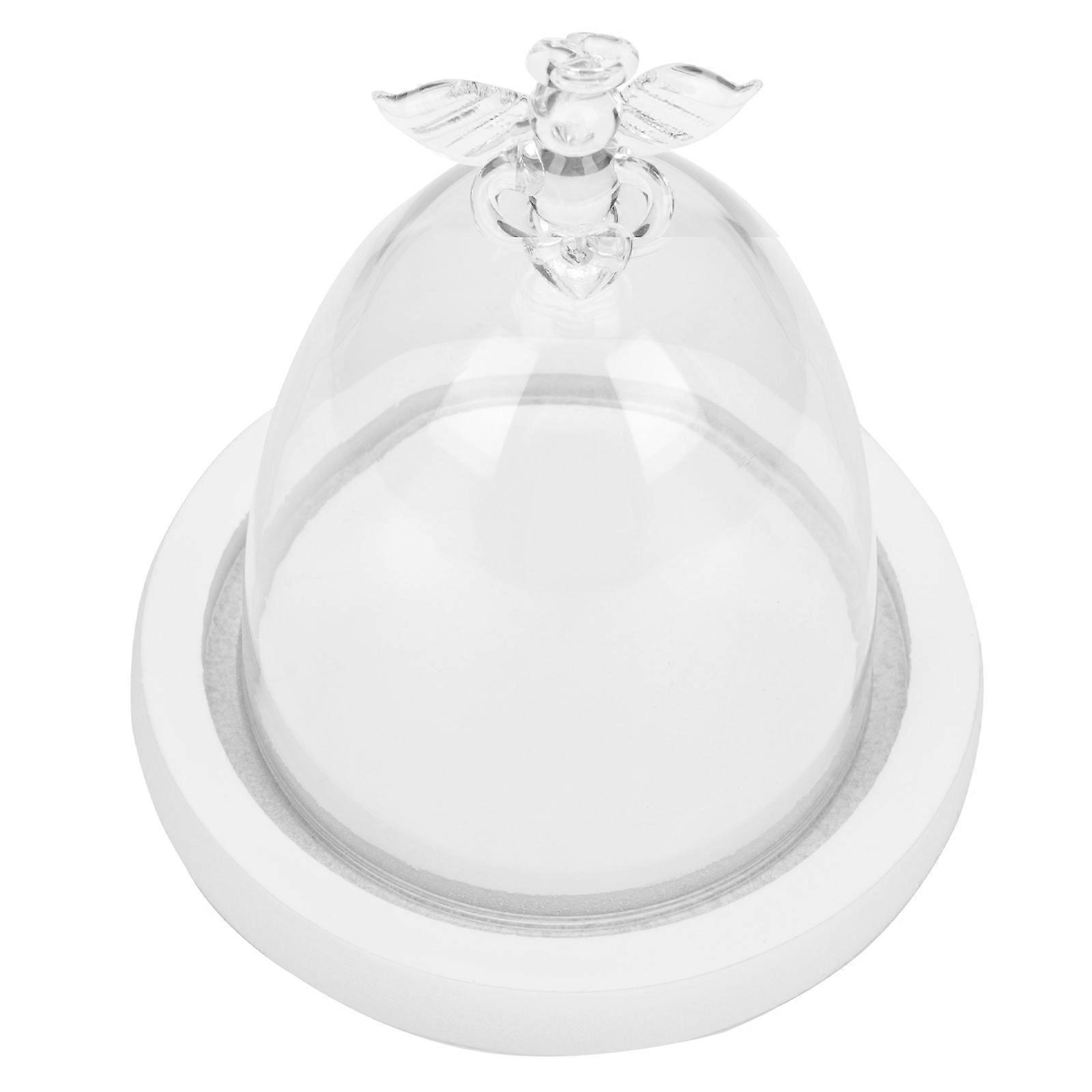 Glass Display Dome Elegant Protective Cover Transparent Size 13.5x11cm for Bedroom