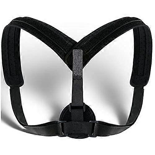 Posture Corrector Spine Back Shoulder Support Adjustable Brace Correction Band Hump Relief Back Pain Support (Size: L(90110cm)) Commemoration Day