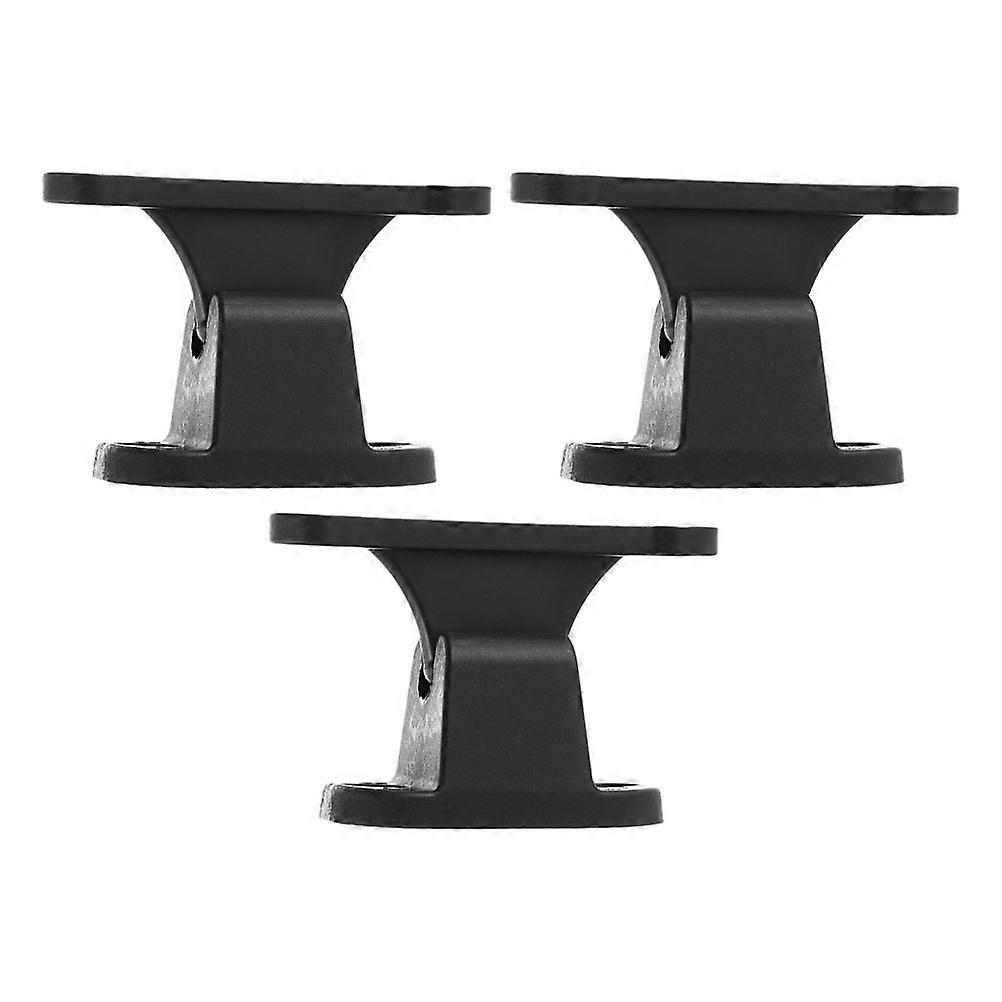 Black Nylon Buckle Door Lock Component for Car Durable Easy Installation 3pcs