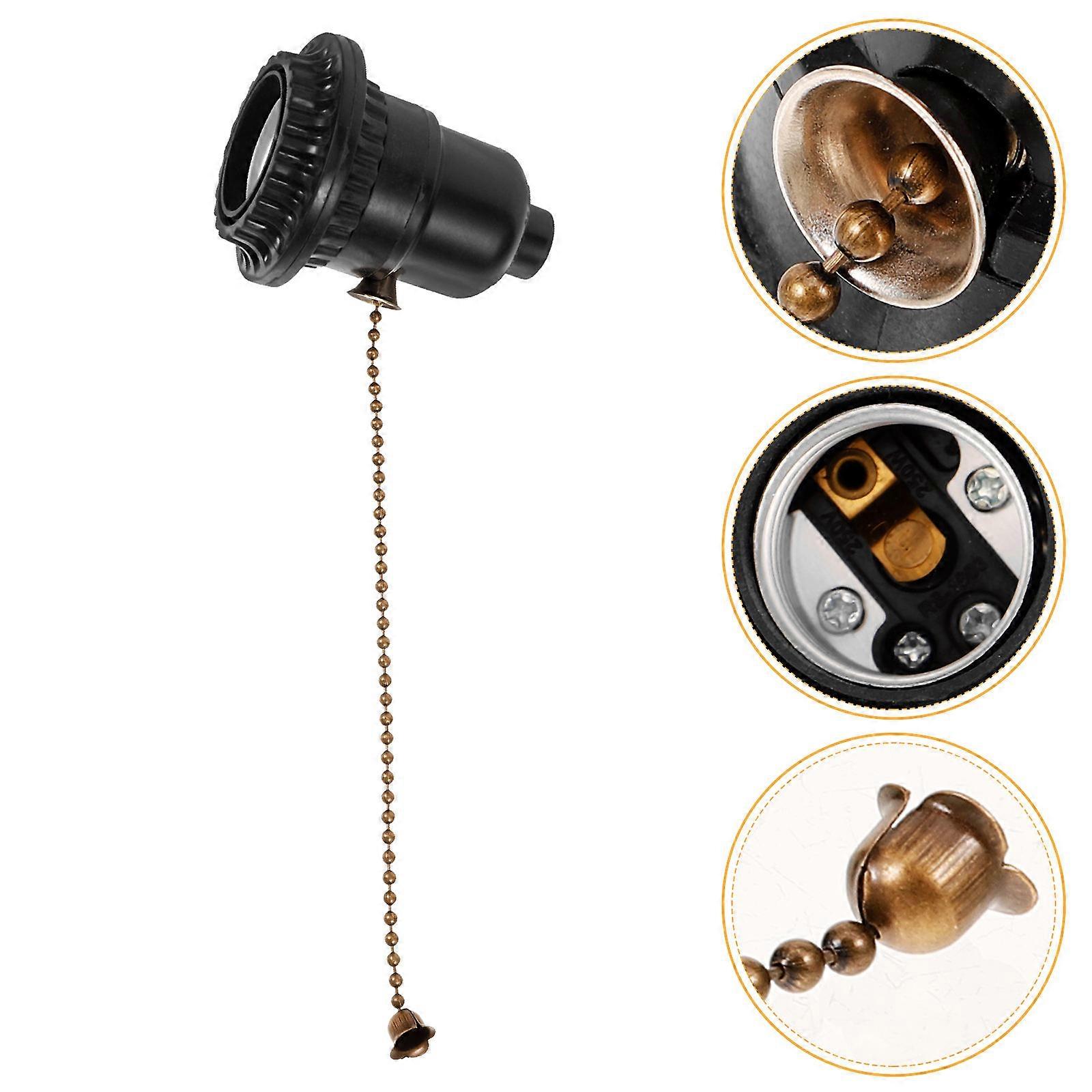 Lamp Accessory Pull Chain Lamp Socket 2.8×2.2×2.2in 1Pack