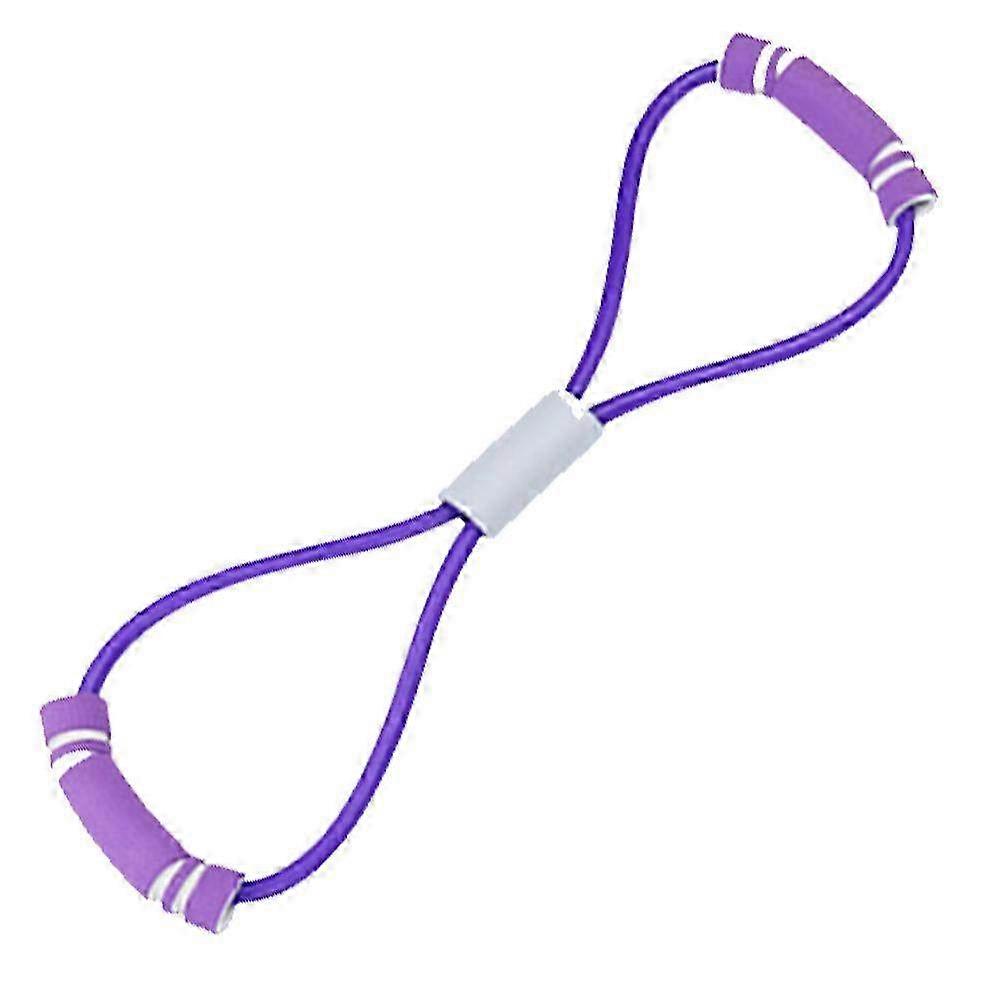 Resistance Band Yoga Strap & Body Shaping Pull Rope - Silicone Elastic Fitness Tool for Chest Stretching & 8-Shape Exercises