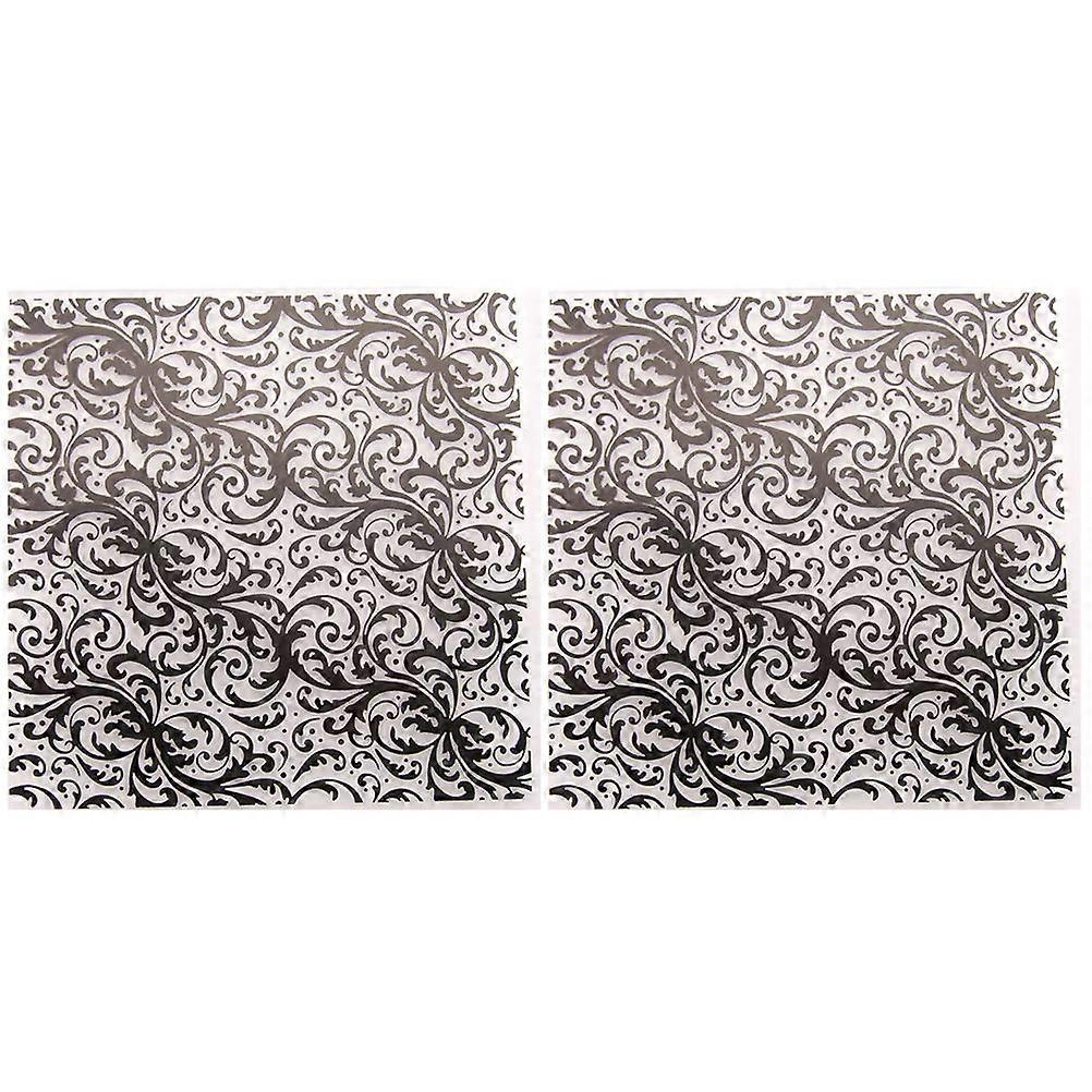 DIY手作り工芸品、スクラップブッキング、アルバム装飾、写真用の花柄デザイン用2個のエンボスステンシルテンプレート