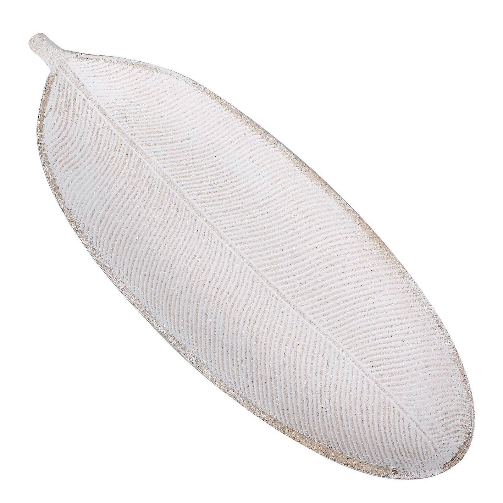 White Vintage Wood Plate for Decoration with Minimalist Design and Multifunctional Use 7.9 inches