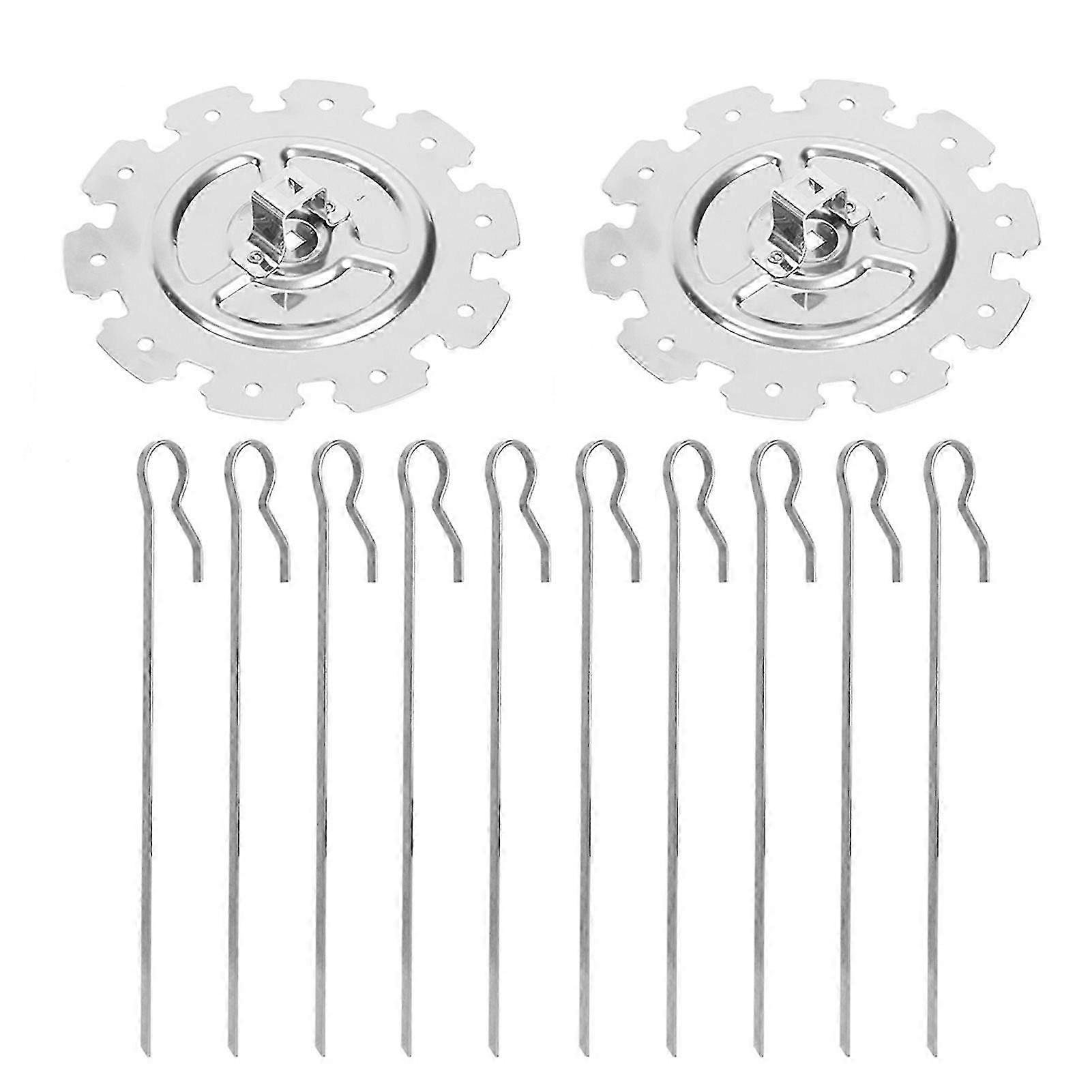 الفولاذ المقاوم للصدأ المحمصة فرن كهربائي أسياخ الشواء إبرة قفص مجموعة شواء الشواية التبعيYMJJ
