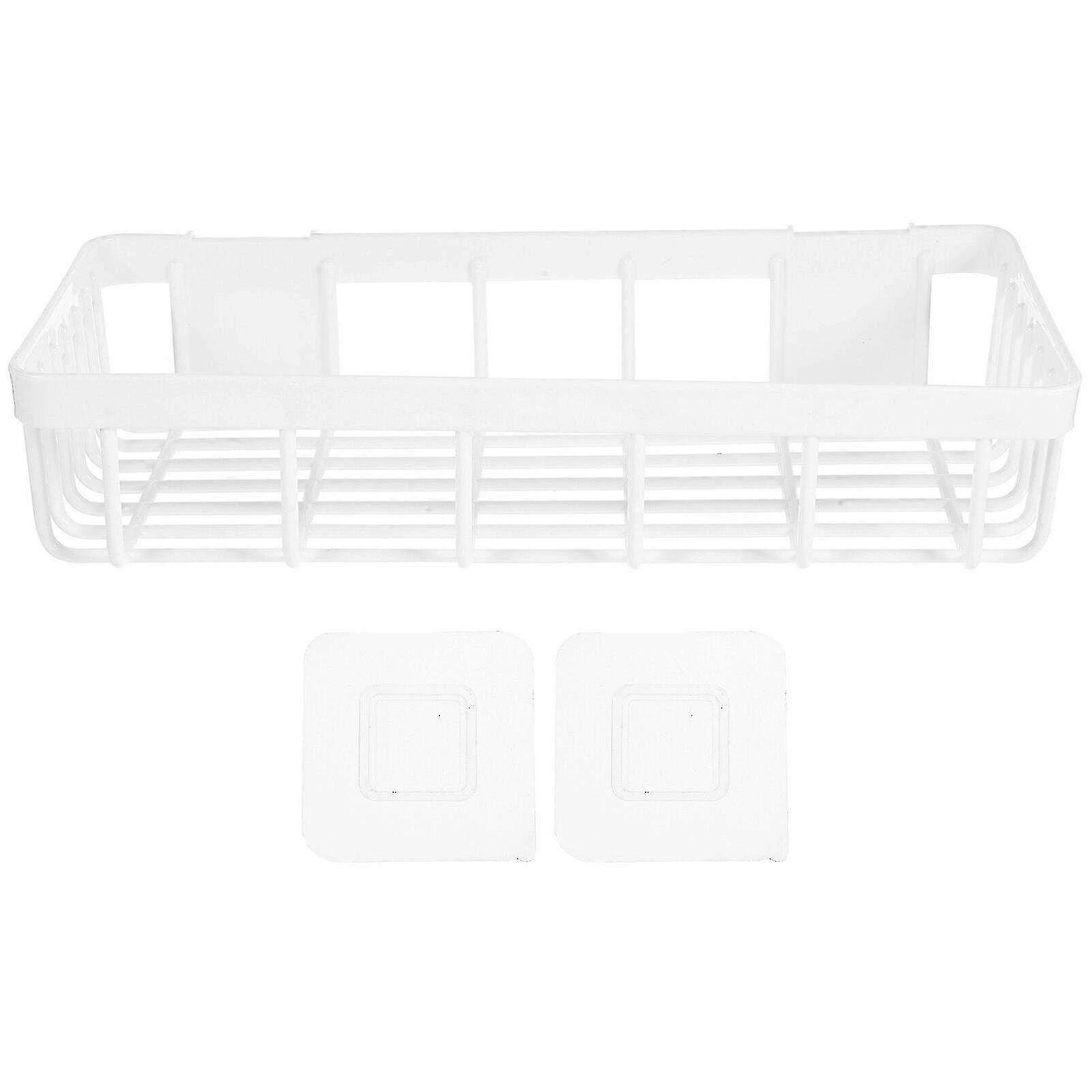 Wall Mount Bathroom Organizer with Drainage - Hollow Storage Rack for Efficient Space-Saving & Easy Access to Essentials