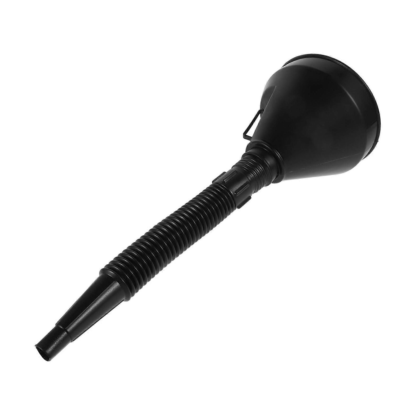 Car Oil Funnel With Integrated Filter, Plastic, Long Design For Easy Pouring, Versatile For Auto Use, Easy To Clean
