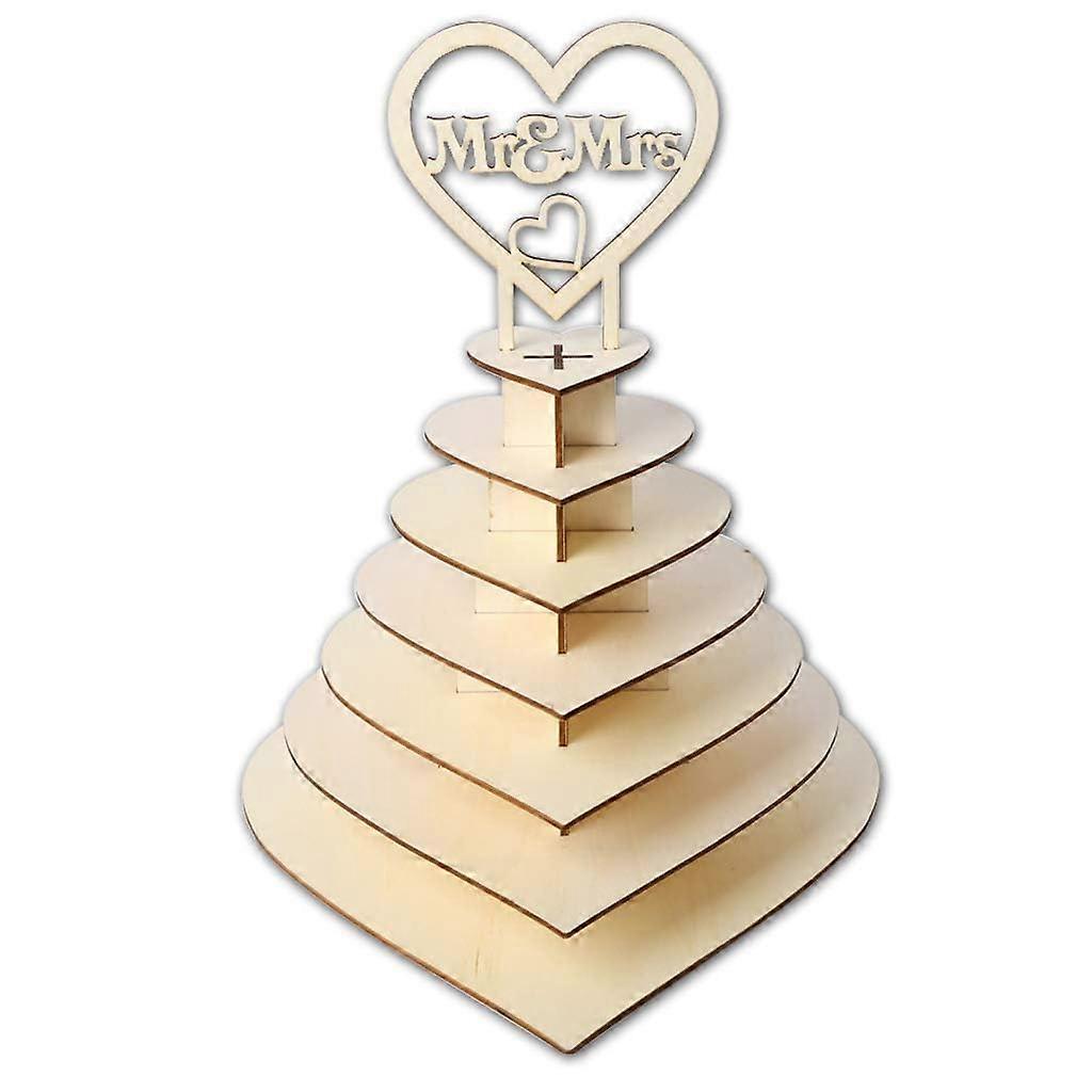 Chocolate Heart Display Stand Centerpiece for Parties, Weddings, Candy Bars - 5 lb Heavy Duty Style