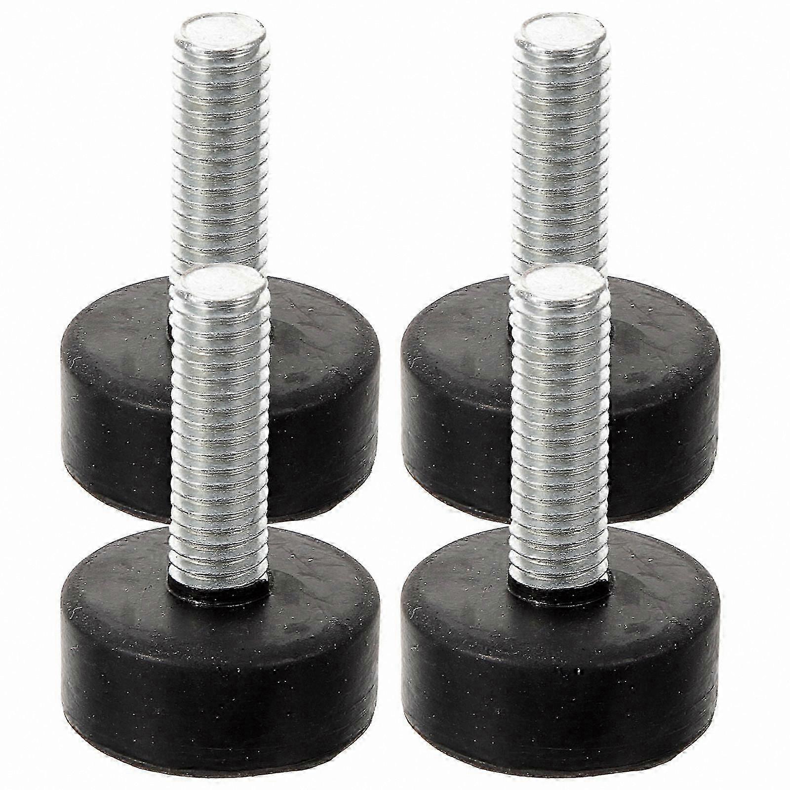 Adjustable Rubber Feet for Furniture, 4-Pack Leveling Pads with M8 Threaded Screws
