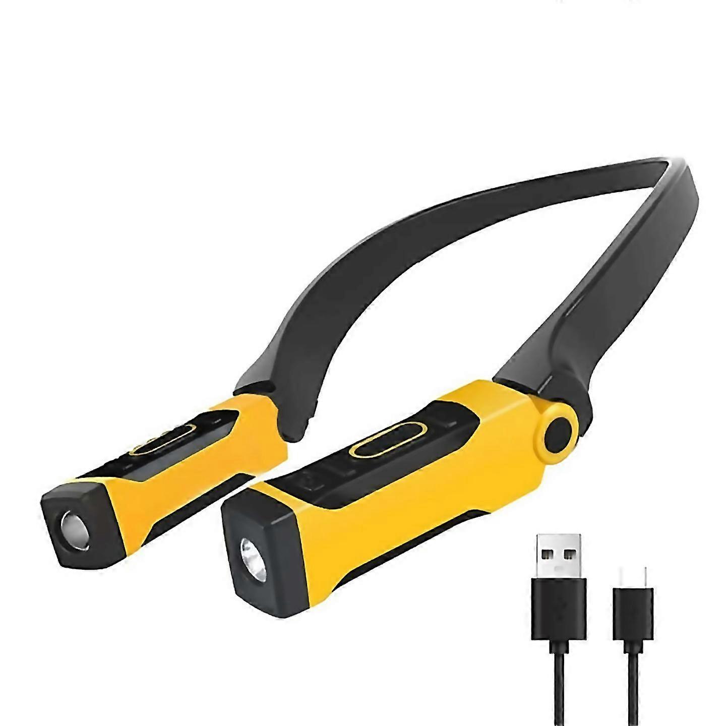 For Rechargeable Usb Reading Lamp Neck Book Light 2 Brightness Levels Bendable Arms For Reading Campi