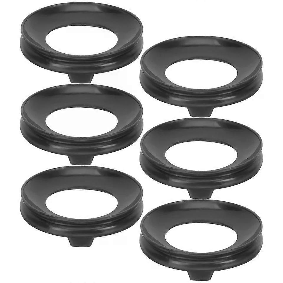 Display Stand, 6 Pcs Gourd Base Decorative Egg Stands for Small Sphere, Black