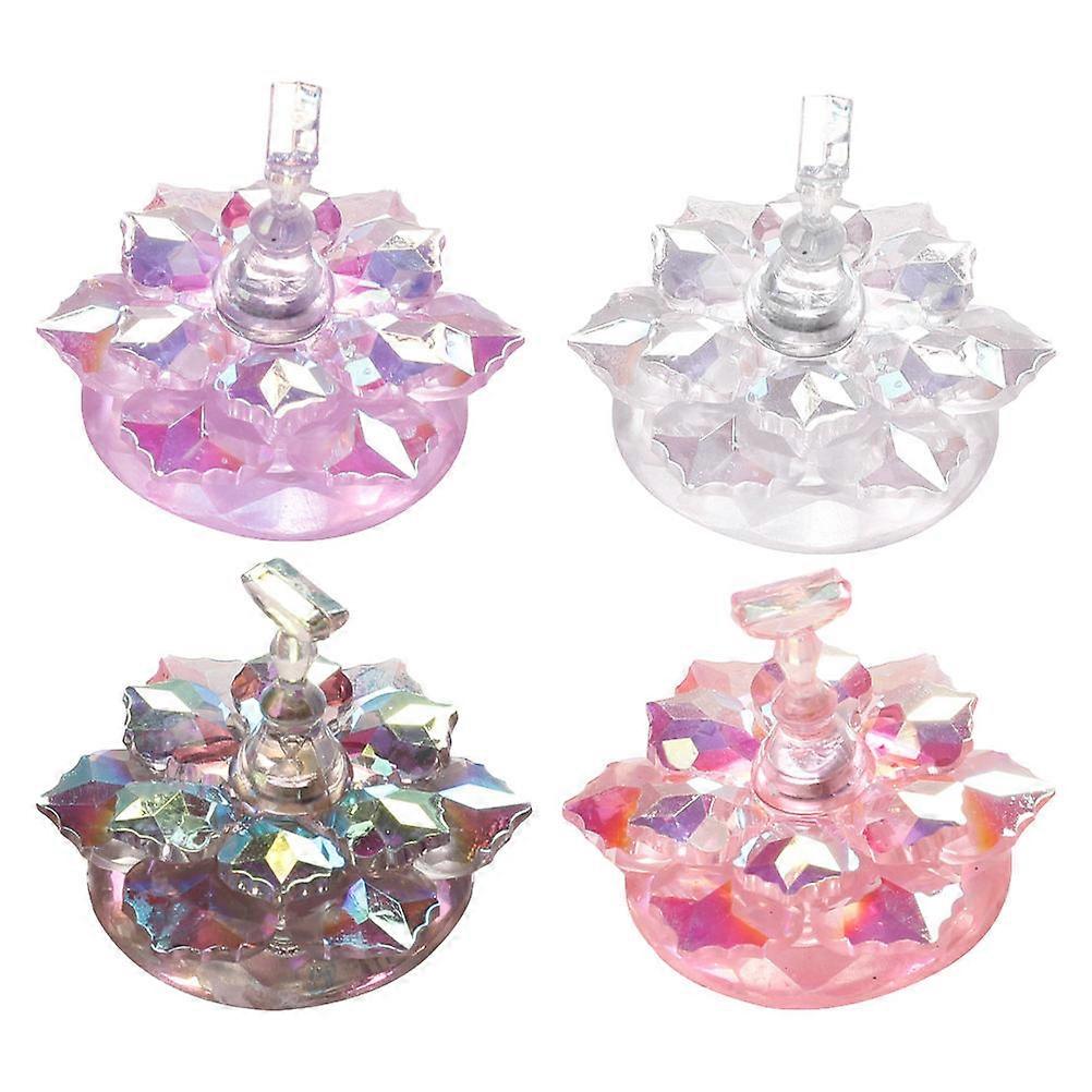 Magnet Nail Tip Holders 8Set Nail Novice Self Manicuring Assorted Color Resin Lotus Shaped Aid