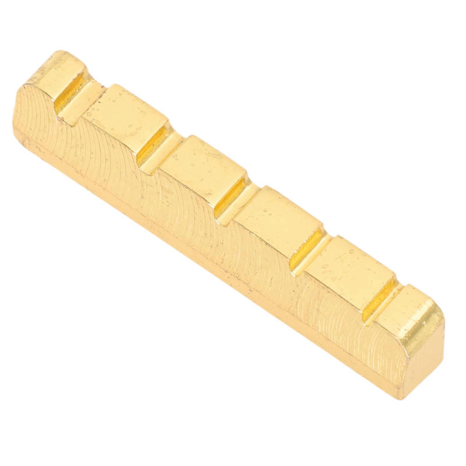 Bass Accessories Bass Bridge Saddle Available For Music Practice With Sturdy Brass Material Ensuring Vibration Support And Rich Tone 1Pcs