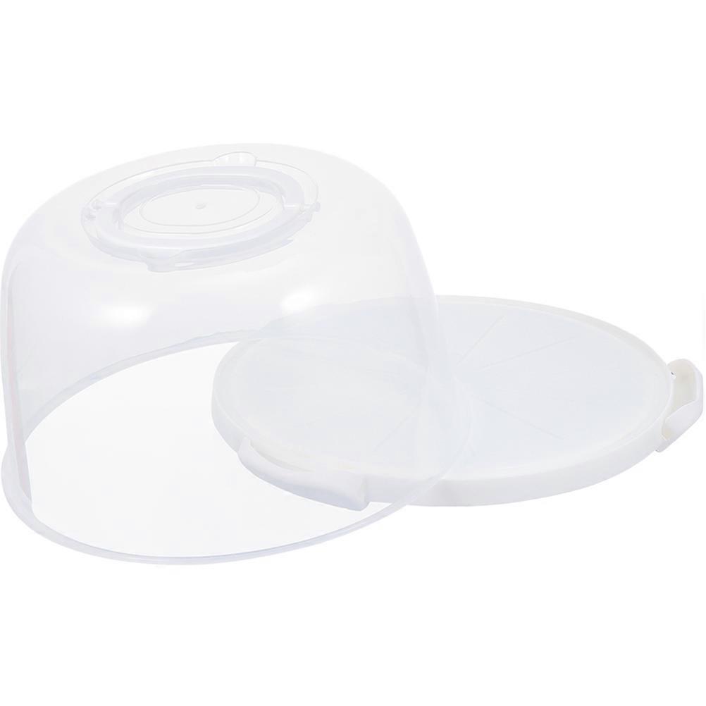 Reusable White Cake Box with Lid and Handle Made of PP Perfect for Storage and Transport 6.5"x4.5"x5"