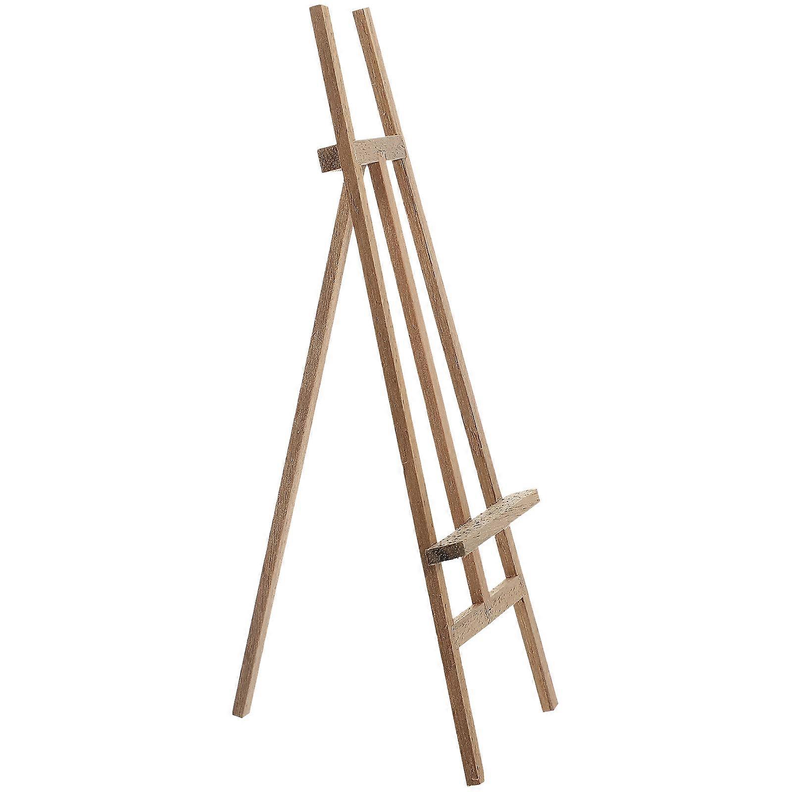 Light Brown Miniature Easel Ornament for Decor Synthetic Material Kids Toy 3.5 x 2.8 Inches