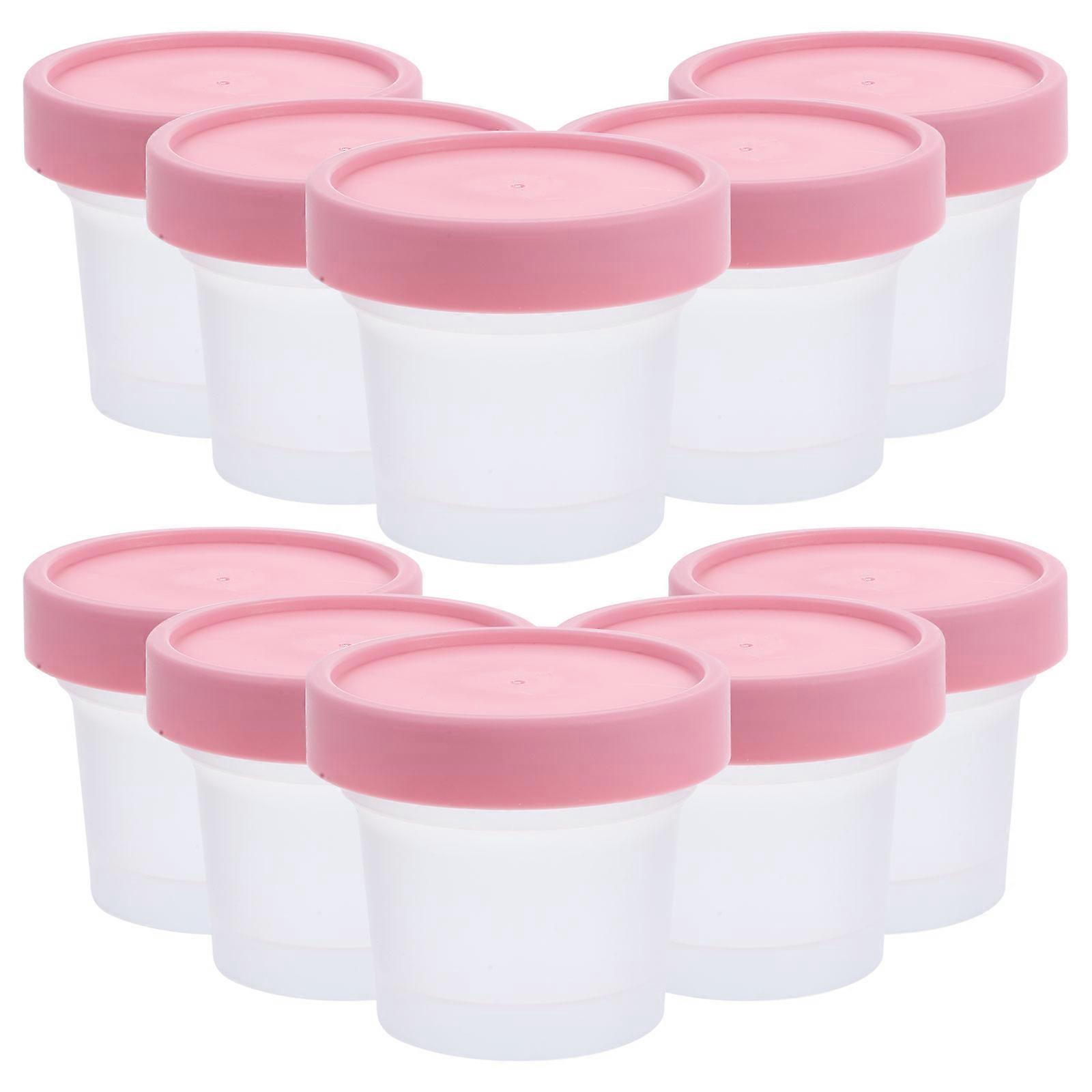 Ice Cream Container 10Pcs Multi Color Square Food Preservation Holder For Home Use And Daily Life