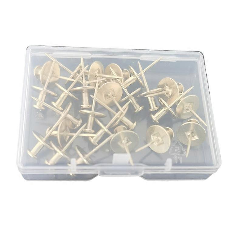 Double Headed Picture Hanging Nails 25 Piece Box Set Small Head Thumb Tacks