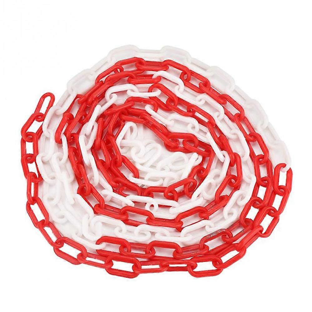Barrier Chain Plastic Chain Warning Chain Plastic Link Chain Parking Barrier Chain Red/White/Black/Yellow, 5 m / 8 m / 10 m