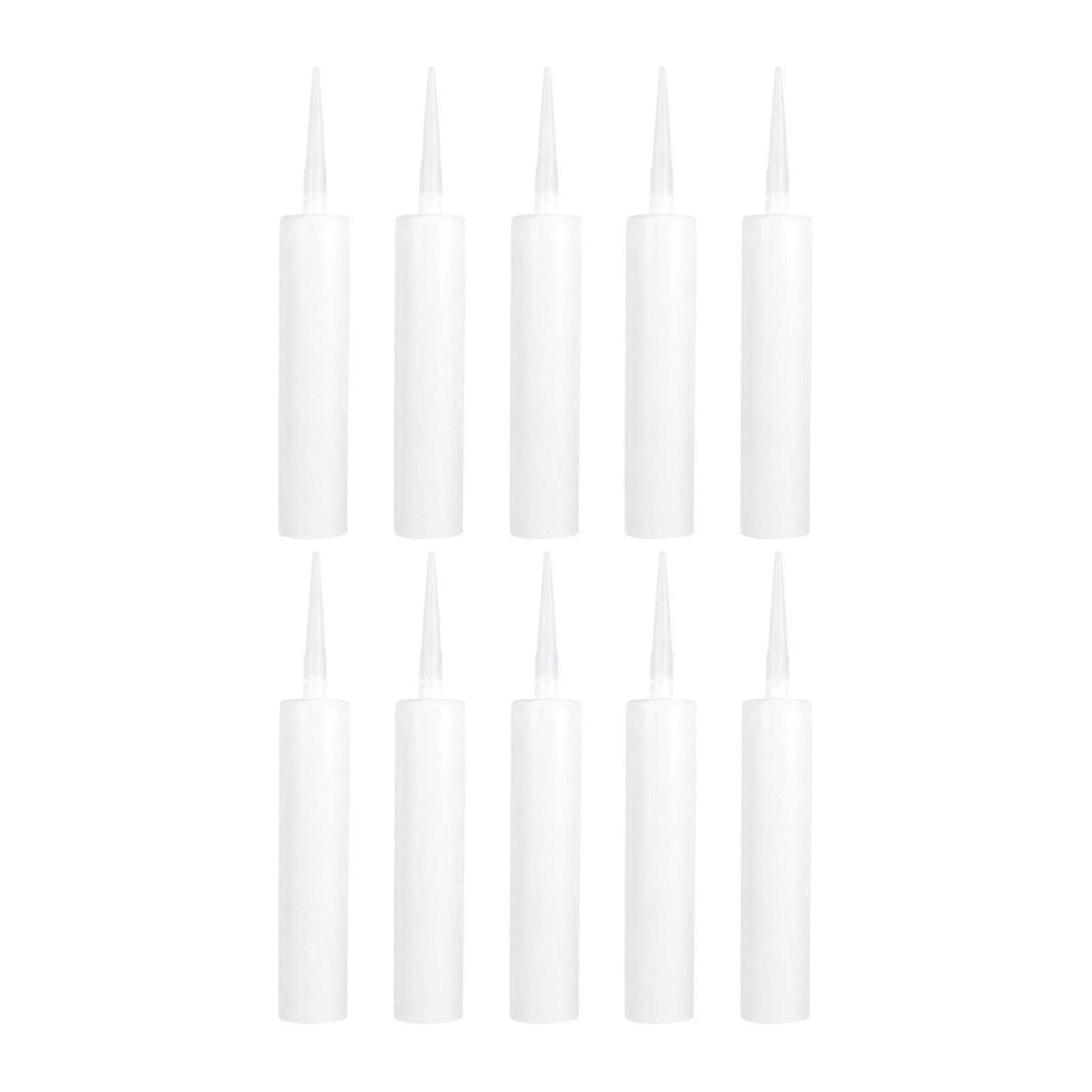 Refillable Empty Caulk Cartridges 310ml with Nozzles for Tiles, DIY Crafts, Home Maintenance