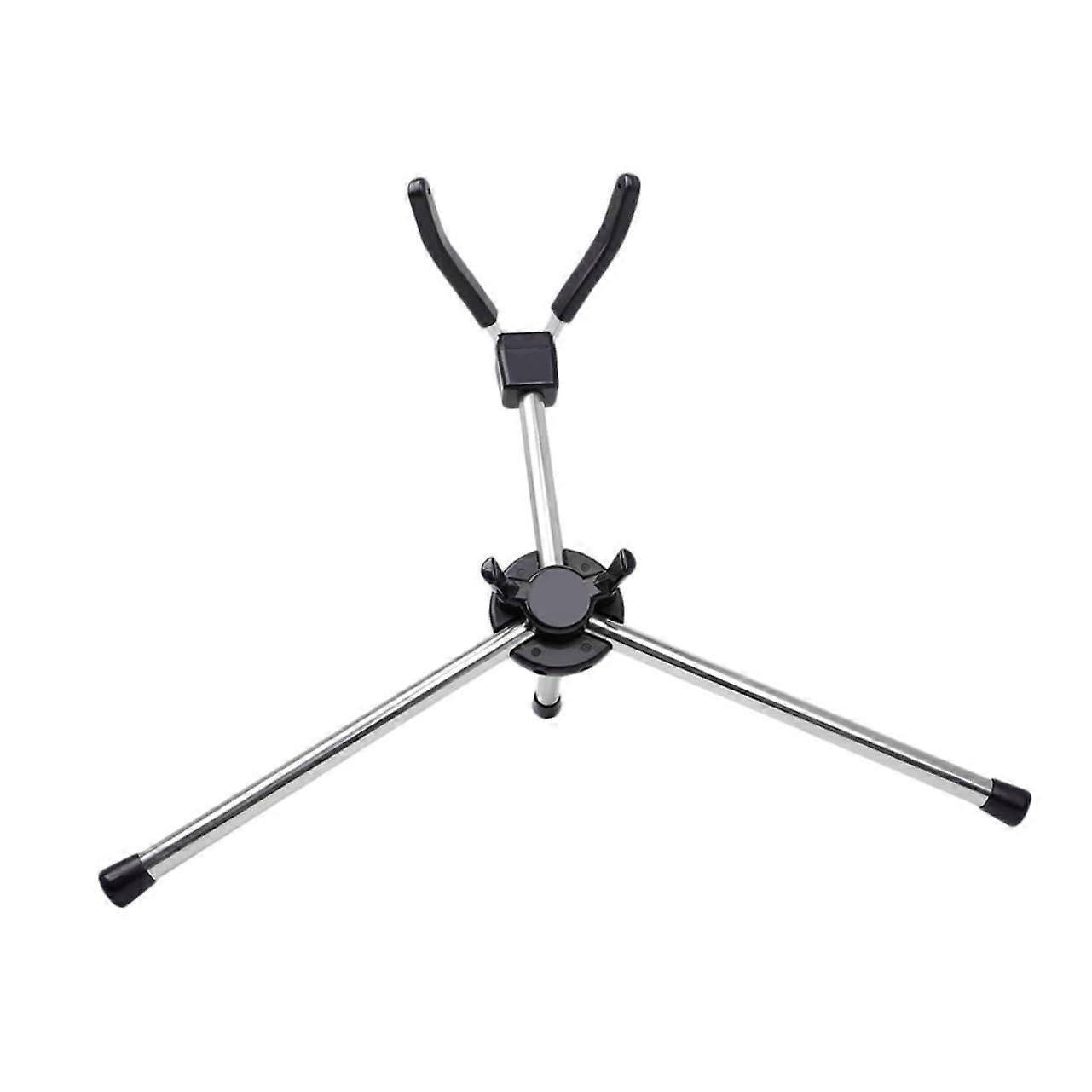 Foldable Saxophone Stand Single Unit For Alto And Tenor Saxophones, Indoor/Outdoor Use, Non-Slip Ergonomic Portable Black