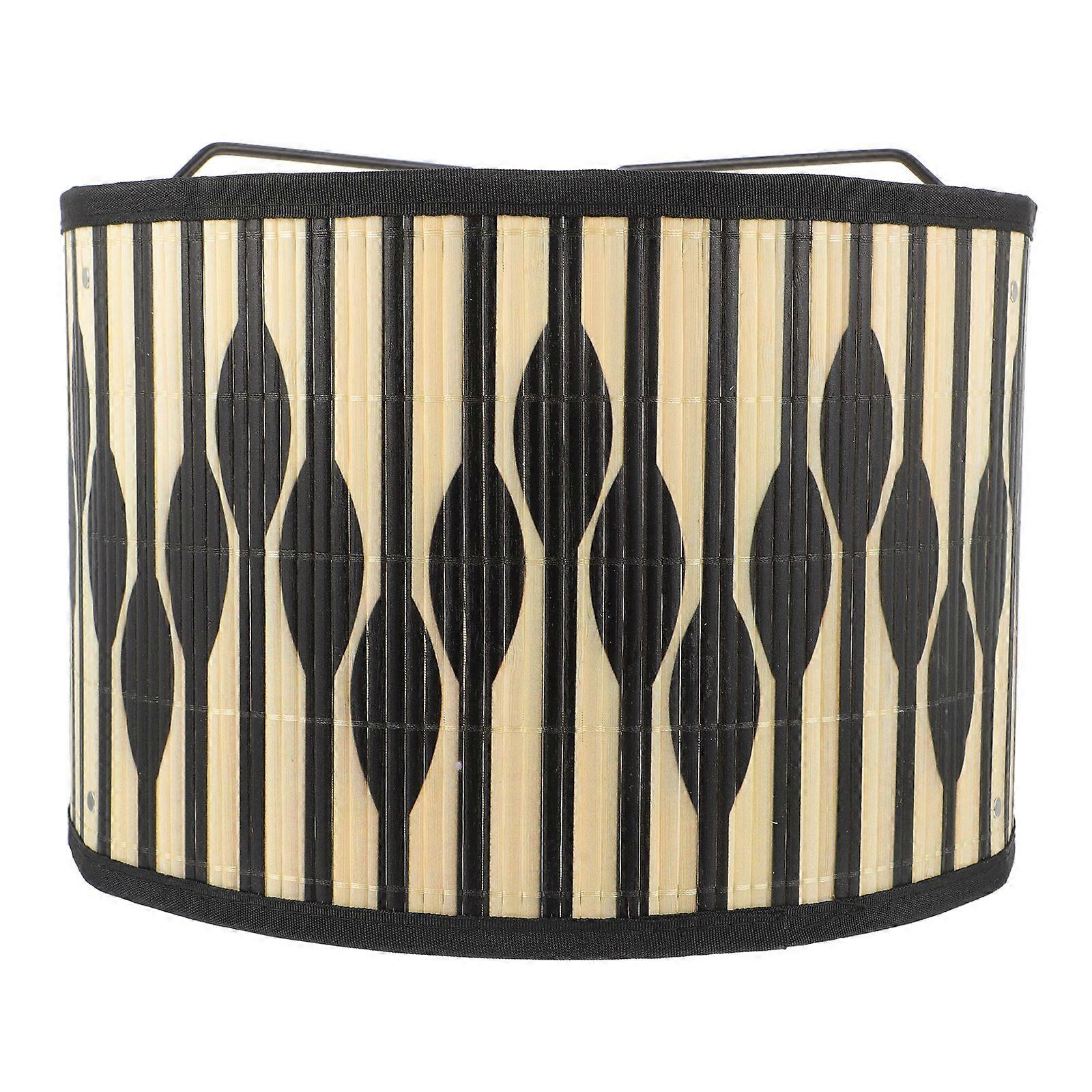 Creative Bamboo Lampshade Geometric Pattern Light Cover Lampshade Replacement