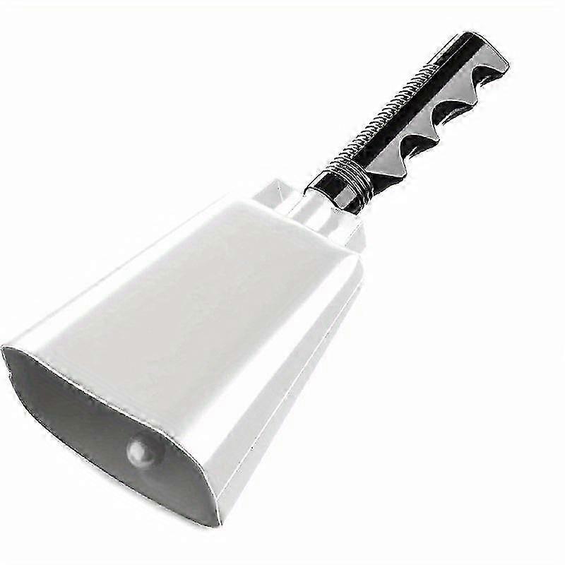 1pc atomic number 26 Cowbell with Handle Hand Percussion Red White Cow Bells Cheering Atmosphere of The Group