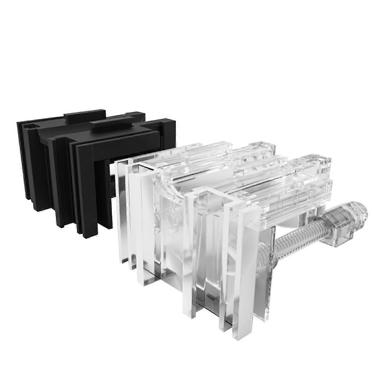 2 Pieces Aquarium Tube Holder Multifunctional Clips Water Pipe Fixations for Fish Tanks Durable and Practical Pipe Fixing Clips Transparent