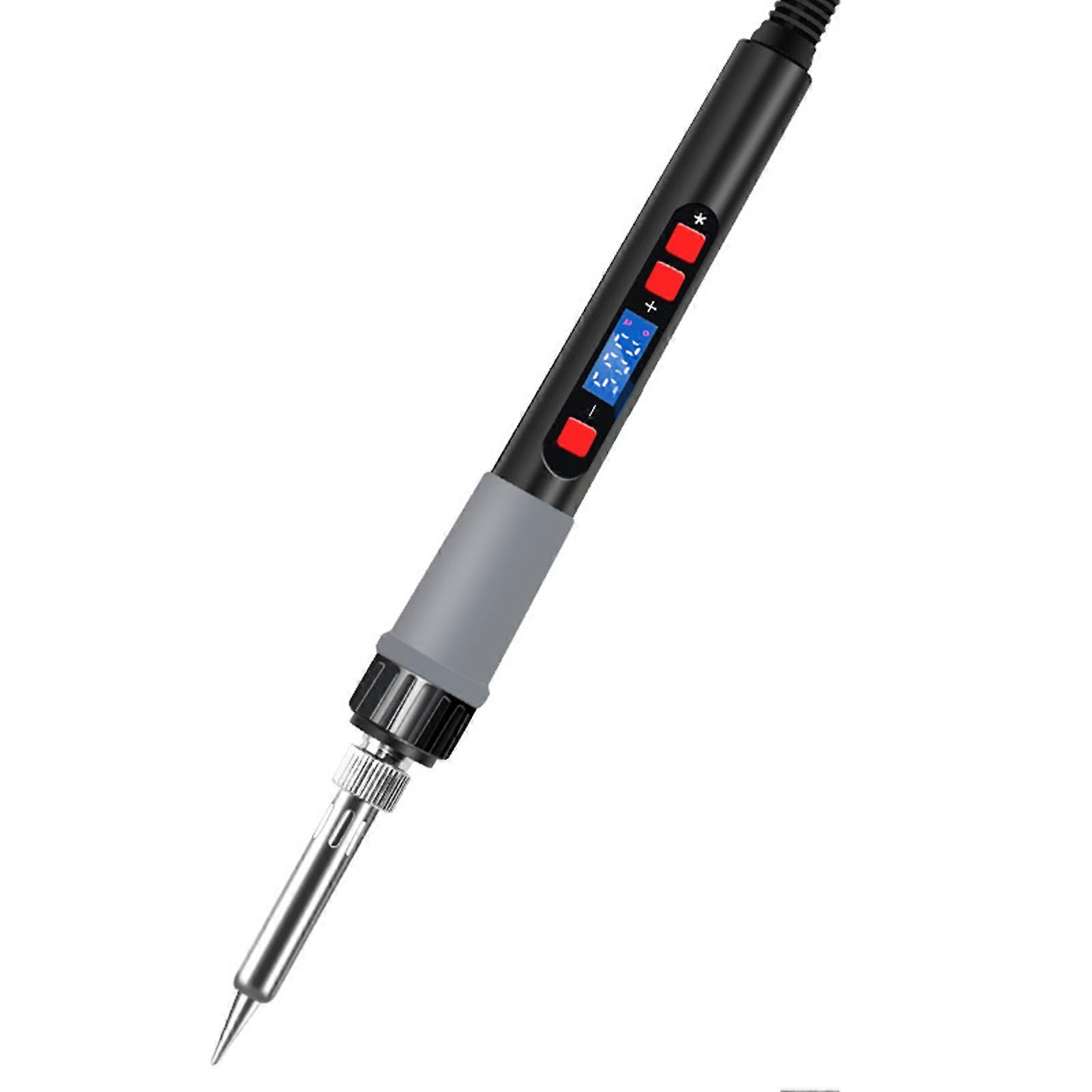 Adjustable Temperature 80W Digital Display Soldering Iron 110V for DIY Welding Projects