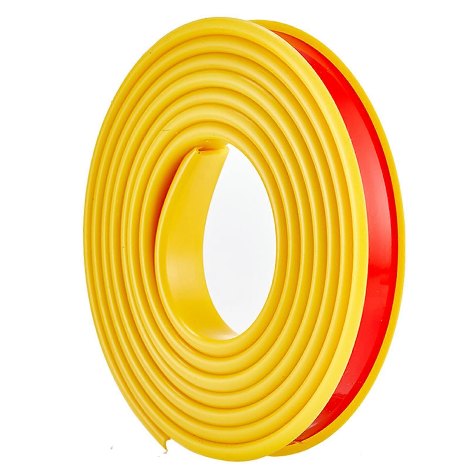 UShape SelfAdhesive Furniture Edge Tape Flexible TPE UProfile Rubber Protective Strips for Table Corners, Yellow Yellow Yellow
